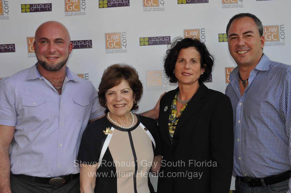 Attorney George Castrataro, Nan Rich, Vice Mayor Julie Carson, and Michael Rajner